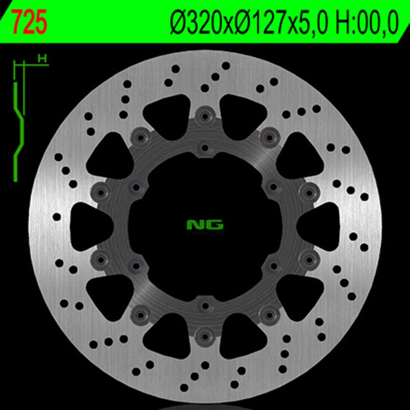 Disque de frein NG BRAKES rond flottant