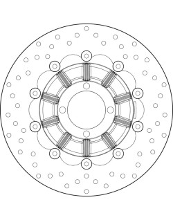 Disque de frein BREMBO Serie Oro rond flottant