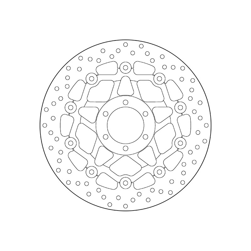 Disque de frein BREMBO Serie Oro rond flottant Disque de frein BREMBO Serie Oro rond flottant