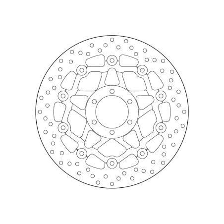 Disque de frein BREMBO Serie Oro rond flottant