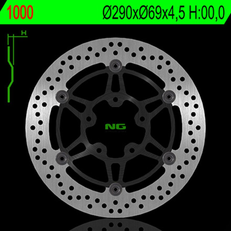 Disque de frein NG BRAKES rond flottant