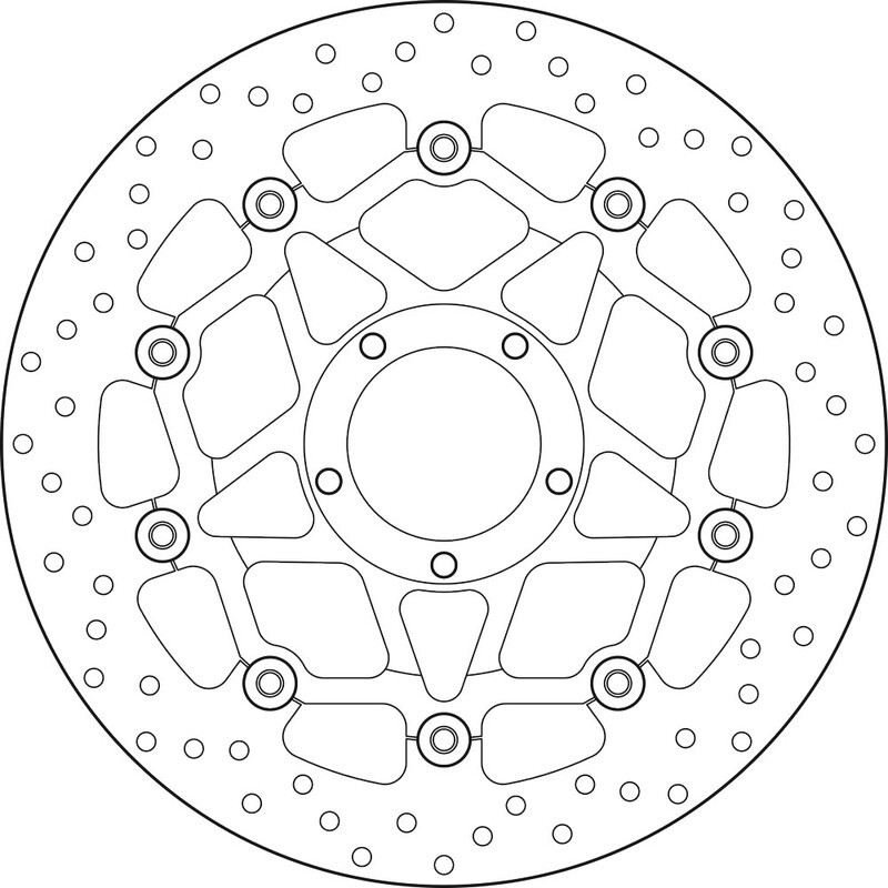 Disque de frein BREMBO Serie Oro rond flottant