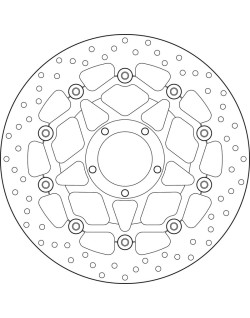 Disque de frein BREMBO Serie Oro rond flottant