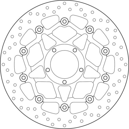 Disque de frein BREMBO Serie Oro rond flottant