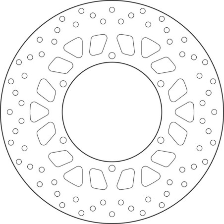 Disque de frein BREMBO Serie Oro rond fixe