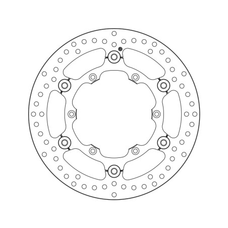 Disque de frein BREMBO Serie Oro rond flottant