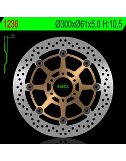 Disque de frein NG BRAKES rond flottant