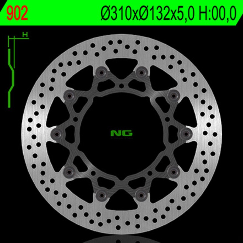 Disque de frein NG BRAKES rond flottant