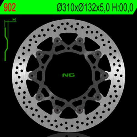 Disque de frein NG BRAKES rond flottant