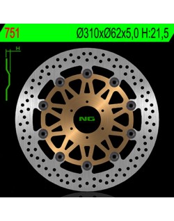 Disque de frein NG BRAKES rond flottant