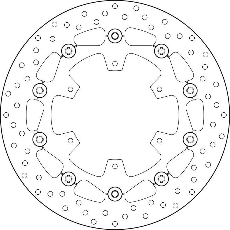 Disque de frein BREMBO Serie Oro rond flottant Disque de frein BREMBO Serie Oro rond flottant