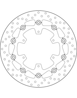 Disque de frein BREMBO Serie Oro rond flottant