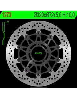 Disque de frein NG BRAKES rond flottant