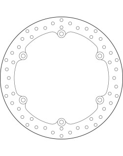 Disque de frein BREMBO Serie Oro rond fixe