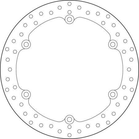 Disque de frein BREMBO Serie Oro rond fixe