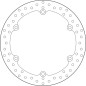 Disque de frein BREMBO Serie Oro rond fixe Disque de frein BREMBO Serie Oro rond fixe