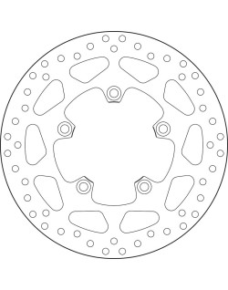 Disque de frein BREMBO Serie Oro rond fixe