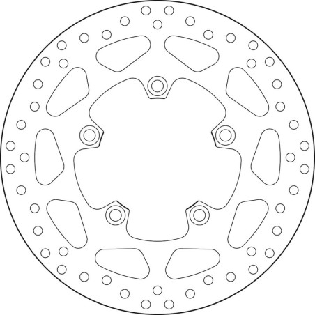 Disque de frein BREMBO Serie Oro rond fixe
