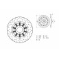 Disque de frein BREMBO Serie Oro rond flottant Disque de frein BREMBO Serie Oro rond flottant