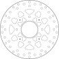 Disque de frein BREMBO Serie Oro rond fixe