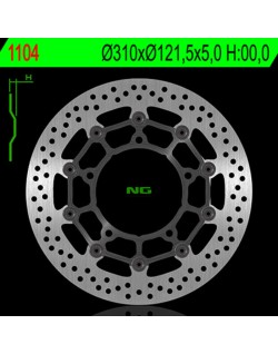 Disque de frein NG BRAKES rond flottant