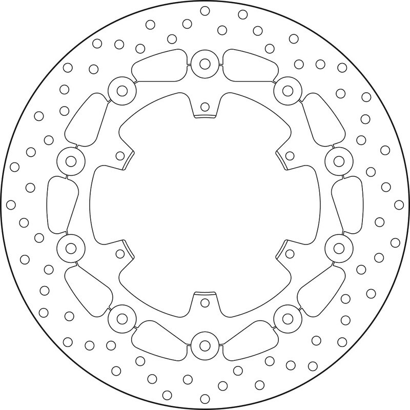 Disque de frein BREMBO Serie Oro rond flottant Disque de frein BREMBO Serie Oro rond flottant