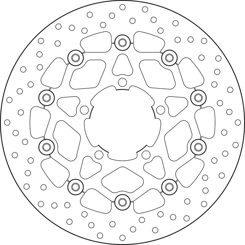 Disque de frein BREMBO Serie Oro rond flottant