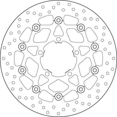 Disque de frein BREMBO Serie Oro rond flottant