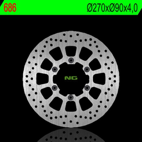 Disque de frein NG BRAKES rond fixe