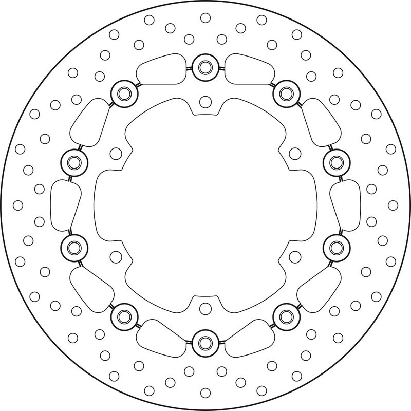 Disque de frein BREMBO Serie Oro rond flottant Disque de frein BREMBO Serie Oro rond flottant
