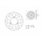 Disque de frein BREMBO Serie Oro rond fixe Disque de frein BREMBO Serie Oro rond fixe