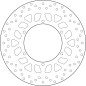 Disque de frein BREMBO Serie Oro rond fixe Disque de frein BREMBO Serie Oro rond fixe