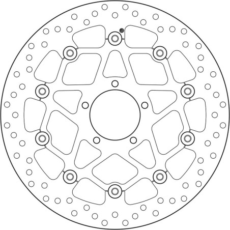 Disque de frein BREMBO Serie Oro rond flottant