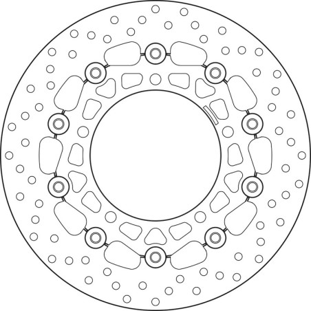 Disque de frein BREMBO Serie Oro rond flottant