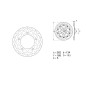 Disque de frein BREMBO Serie Oro rond fixe Disque de frein BREMBO Serie Oro rond fixe