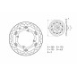 Disque de frein BREMBO Serie Oro rond flottant Disque de frein BREMBO Serie Oro rond flottant
