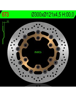 Disque de frein NG BRAKES rond flottant