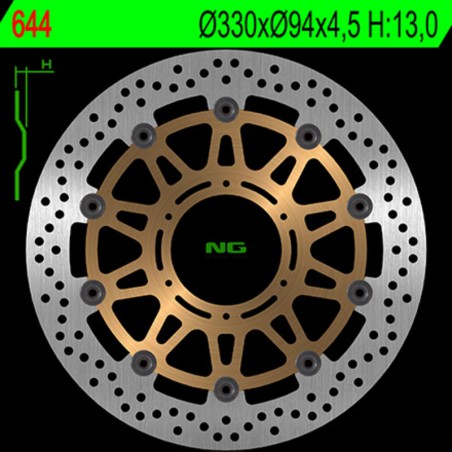 Disque de frein NG BRAKES rond flottant