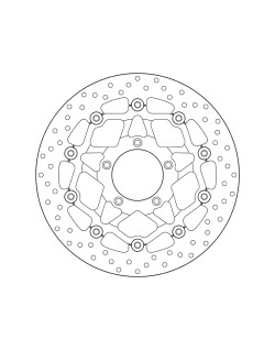 Disque de frein BREMBO Serie Oro rond flottant