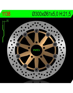 Disque de frein NG BRAKES rond flottant