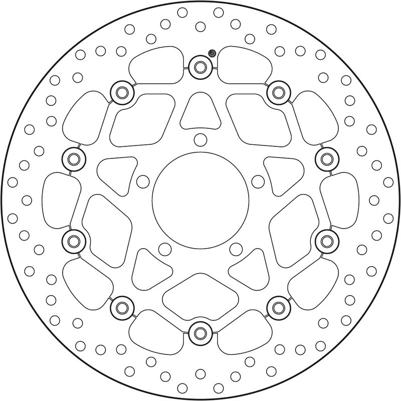 Disque de frein BREMBO Serie Oro rond flottant