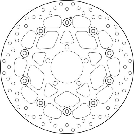Disque de frein BREMBO Serie Oro rond flottant