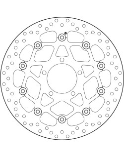 Disque de frein BREMBO Serie Oro rond flottant
