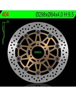 Disque de frein NG BRAKES rond flottant
