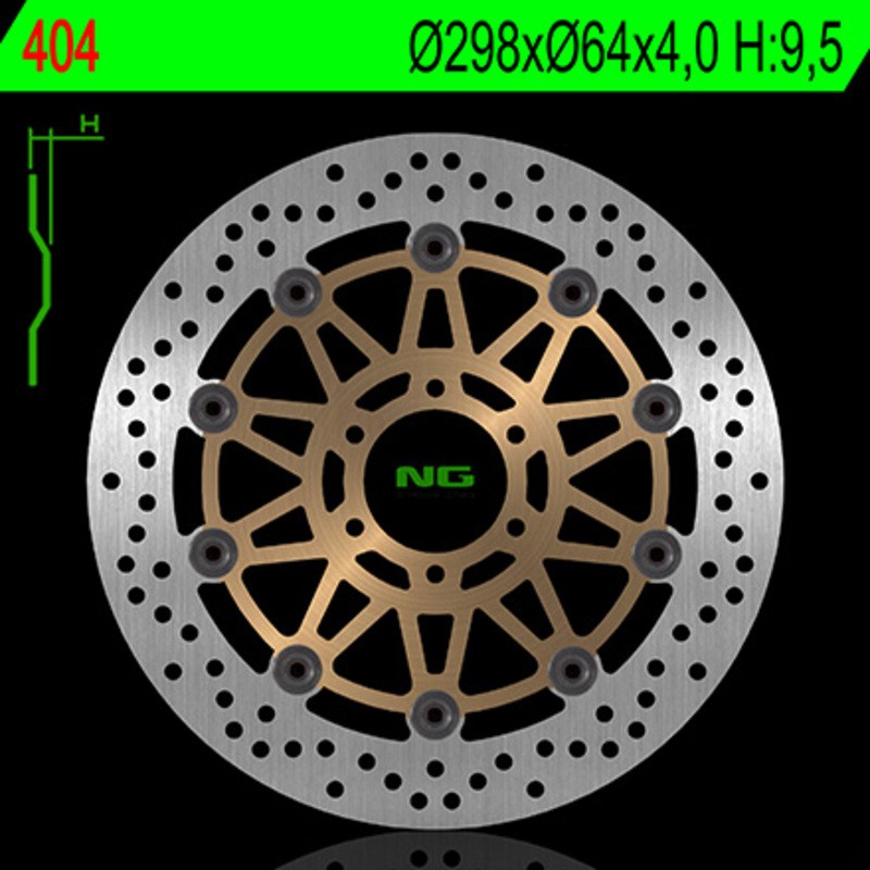 Disque de frein NG BRAKES rond flottant