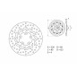 Disque de frein BREMBO Serie Oro rond fixe Disque de frein BREMBO Serie Oro rond fixe