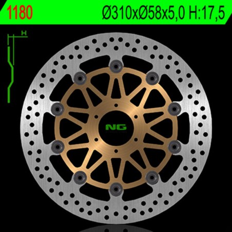 Disque de frein NG BRAKES rond flottant