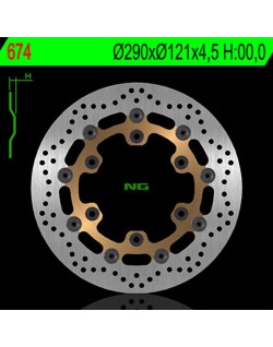 Disque de frein NG BRAKES rond flottant
