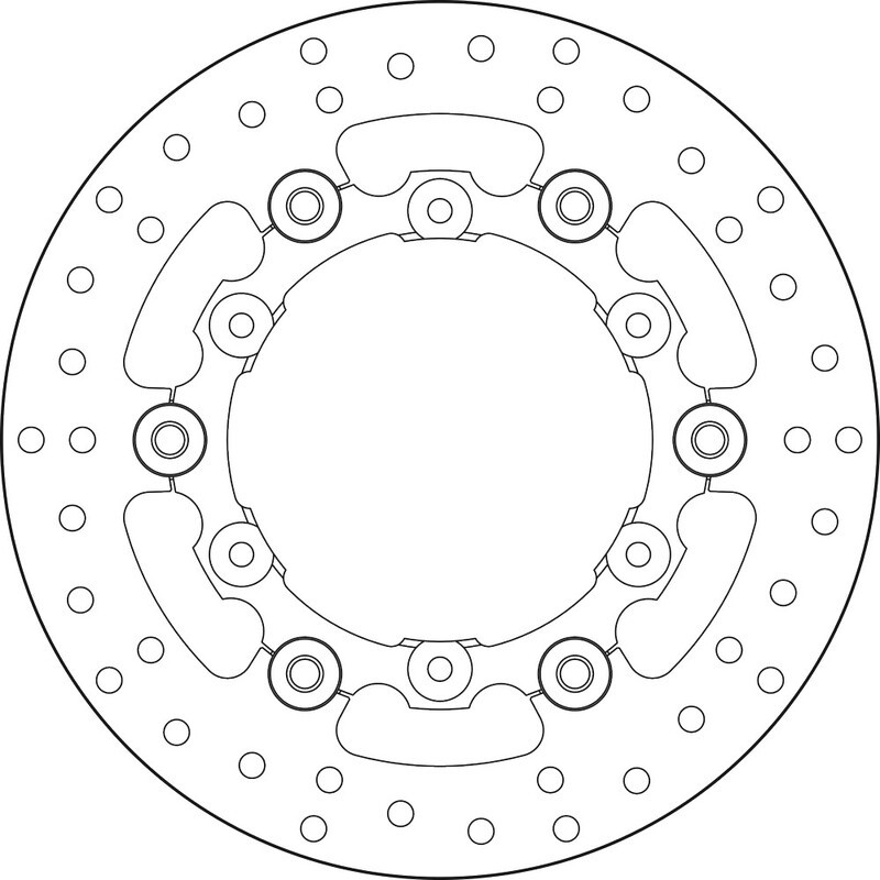 Disque de frein BREMBO Serie Oro rond flottant