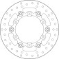Disque de frein BREMBO Serie Oro rond flottant
